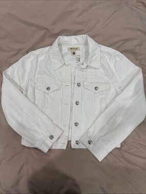 Madewell Off-White Denim Trucker Jacket- New with Tags